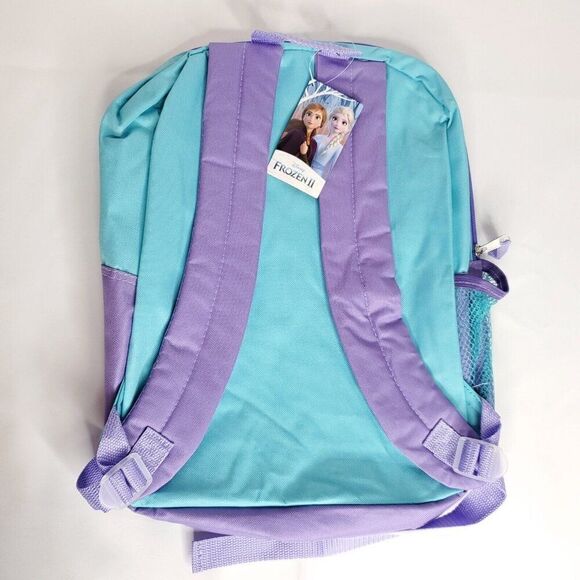 Disney Frozen II Backpack Destiny Awaits Anna Elsa Kids School Bag Purple Blue - Picture 2 of 2